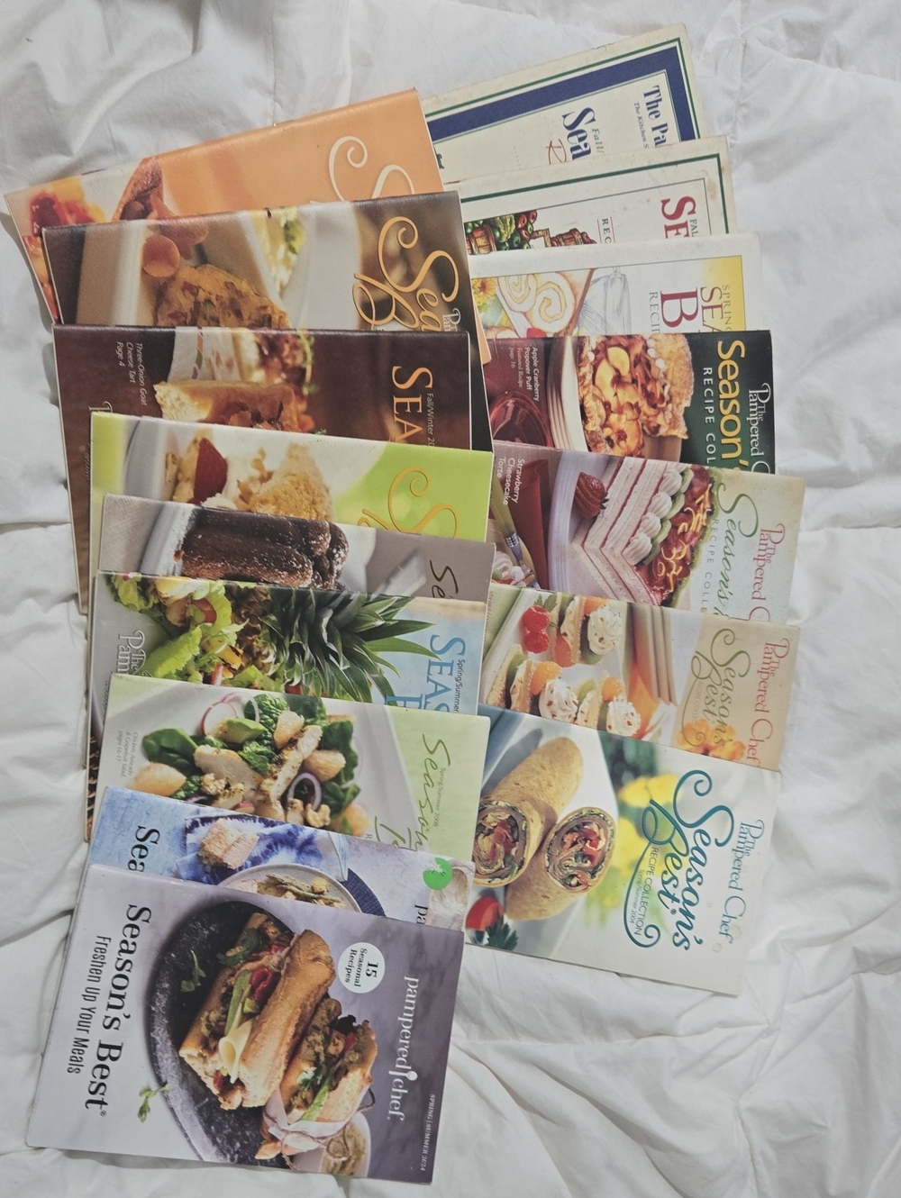 Pampered Chef Season's Best Recipe Booklet Collection - 1996 To 2024 16 Yrs Incl